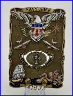 U. S. Navy CPO Class 129 Pensacola Chiefs FY-23 Spinner Challenge Coin