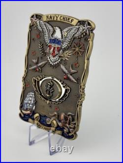 U. S. Navy CPO Class 129 Pensacola Chiefs FY-23 Spinner Challenge Coin