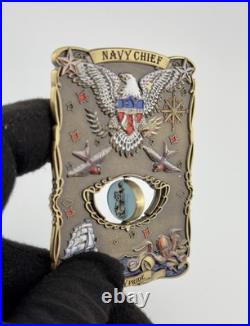 U. S. Navy CPO Class 129 Pensacola Chiefs FY-23 Spinner Challenge Coin