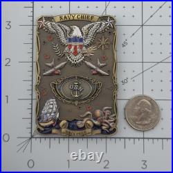 U. S. Navy CPO Class 129 Pensacola Chiefs FY-23 Spinner Challenge Coin