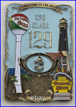 U. S. Navy CPO Class 129 Pensacola Chiefs FY-23 Spinner Challenge Coin