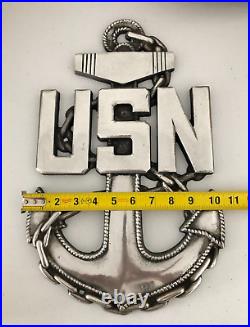 U. S. Navy Chief Anchor Large 16 x 10.5 Aluminum