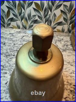 U. S Navy Commemorative Brass Bell 1949-1973 Engraved service Record, Stand, COA