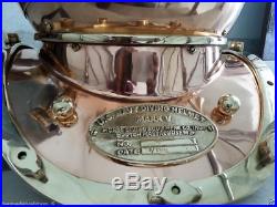 U. S Navy Deep Sea Antique Us Navy Brass Copper Finish Scuba Divers Diving Helmet