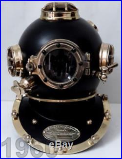 U. S Navy FULL STEEL MARK V ANTIQUE DIVING DIVERS VINTAGE DIVING HELMET HELMET