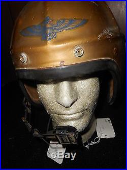 U. S. Navy H-4 Flight Helmet Copper Gold Size Med