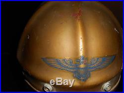 U. S. Navy H-4 Flight Helmet Copper Gold Size Med