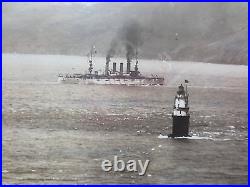 U. S. Navy Historical Panoramic Photograph By C. E. Waterman Copyright 1908