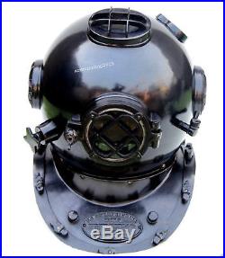 U. S Navy Mark Antique Solid Brass & Morse Diving Divers Helmet Christmas Gift