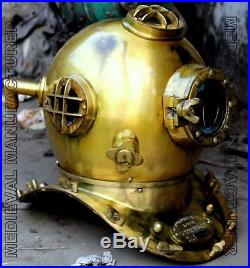U. S Navy Mark V Diving Helmet Deep Sea Divers Helmet Vintage Replica Sea 18
