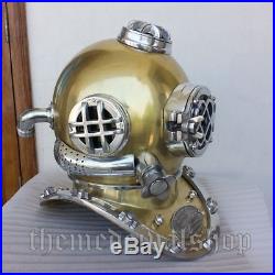 U. S Navy Mark V Sea Vintage old Diving Divers Helmet Scuba Decorative Replica