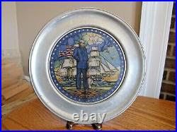 U. S. Navy Memorial U. S. Historical Society THE LONE SAILOR Stained Glass Plate