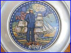 U. S. Navy Memorial U. S. Historical Society THE LONE SAILOR Stained Glass Plate