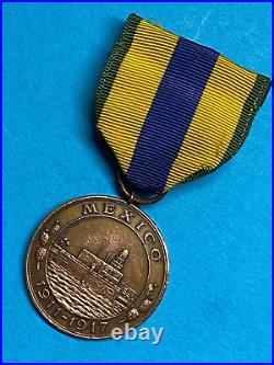 U. S. Navy, Mexican Campaign Service Medal, Numbered 10525, Full Wrap Brooch