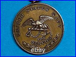 U. S. Navy, Mexican Campaign Service Medal, Numbered 10525, Full Wrap Brooch