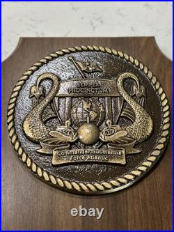 U. S. Navy Nuclear COMMANDER SUBMARINE FORCE ATLANTIC (COMSUBLANT) Brass Plaque
