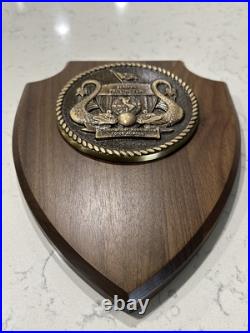 U. S. Navy Nuclear COMMANDER SUBMARINE FORCE ATLANTIC (COMSUBLANT) Brass Plaque