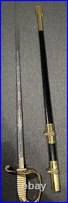 U. S. Navy Officer Sword with Scabbard U. S. N