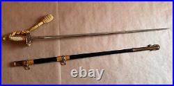 U. S. Navy Officer Sword with Scabbard U. S. N