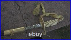 U. S. Navy Officer Sword with Scabbard U. S. N. Very Good Condition