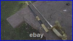 U. S. Navy Officer Sword with Scabbard U. S. N. Very Good Condition