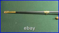U. S. Navy Officer's Dress Sword in Scabbard with Engraved Blade with belt