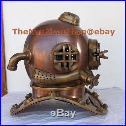 U. S Navy Real Antique Vintage Mark V Marine Diving Divers Helmet XMAS Gift