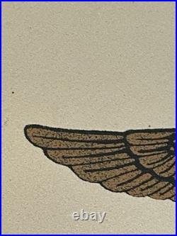 U. S. Navy USMC Wings Of Gold Sand Art Framed Signed By R Deno Artist