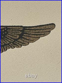 U. S. Navy USMC Wings Of Gold Sand Art Framed Signed By R Deno Artist