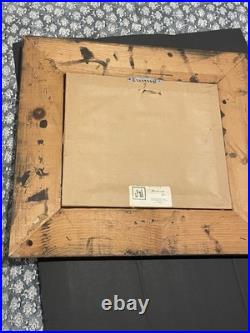 U. S. Navy USMC Wings Of Gold Sand Art Framed Signed By R Deno Artist