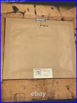 U. S. Navy USMC Wings Of Gold Sand Art Framed Signed By R Deno Artist