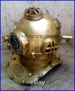 U. S Navy antique 18 diving helmet mark V deep sea vintage divers helmet