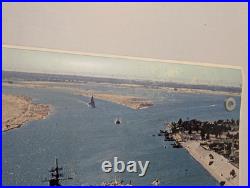 U. S. S. America CV-66 Poster United States Ship 1981 21.75 x 30.75 Egypt