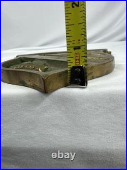 U. S. S. GRIDLEY US NAVY BRASS SHIP SEAL PLAQUE 7x7 Inches Long 3.5 Lbs