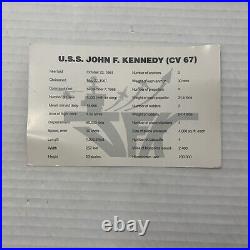 U. S. S. John F. Kennedy CV-67 Millenium Navy 7pc Bundle Lot