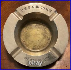 U. S. S. Quillback SS-424 Trench Class Submarine Officer Ashtray