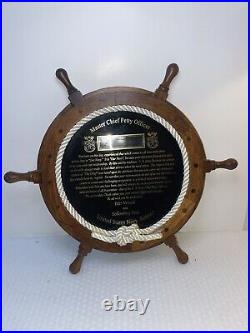 UNITED STATES NAVY Retired Master Chief Petty Officer 18 Plaque RARE read