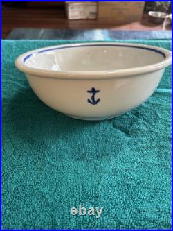 US NAVY CAPTAINS MESS Large Bowl Fouled Anchor TEPCO China USA