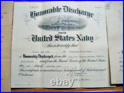 /US NAVY Lot of Documents & Medals for Submariner, 1927 ww2