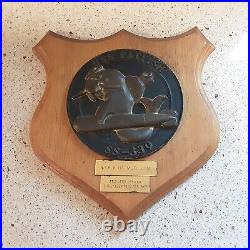 US NAVY Submarine USS Catfish SS-339 Crest Plaque Issued to Engineer Officer