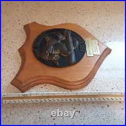 US NAVY Submarine USS Catfish SS-339 Crest Plaque Issued to Engineer Officer