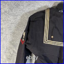 US NAVY USS Grand Canyon Military Cracker Jack UNIFORM Top 100% WOOL Rare