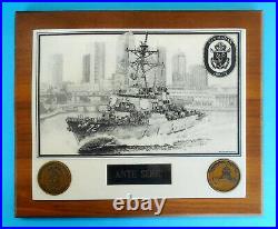 US NAVY USS MAHAN (DDG 72) United States Navy official plaque to Croatian Navy