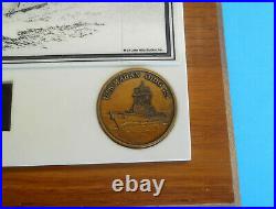 US NAVY USS MAHAN (DDG 72) United States Navy official plaque to Croatian Navy