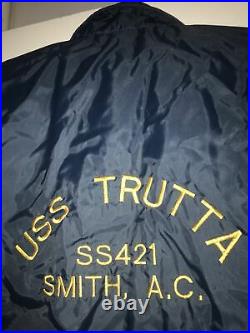 US NAVY USS TRUTTA SS-421 SUBMARINE PATCH Jacket Capt Arthur C Smith 1st Capt