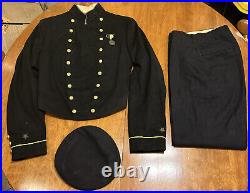 US Naval Academy WW2 Midshipman's Dress Uniform Short Jacket, Pants, Cap 1943