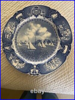 US Naval Academy, Wedgewood blue sailboat drill plate
