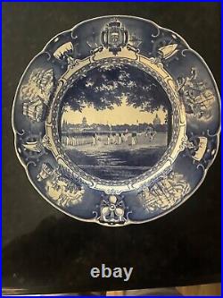 US Naval Academy dress parade scalloped blue Wedgewood plate no chips