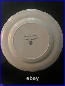 US Naval Academy dress parade scalloped blue Wedgewood plate no chips