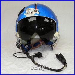 US Naval Aviator Helmet with Visor for Pilot or Naval Flight Officer USN Navy